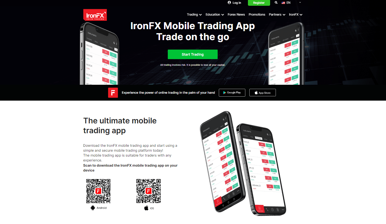 IronFX IronFX App